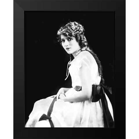 Mary Pickford Black Modern Wood Framed Art Print by Hollywood Photo Archive
