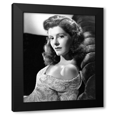 Micheline Cheirel Black Modern Wood Framed Art Print by Hollywood Photo Archive