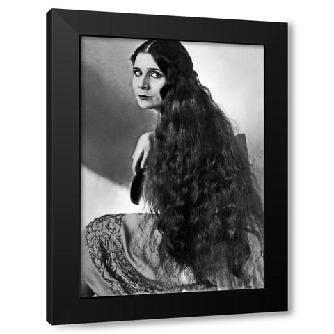 Olive Ann Alcorn Black Modern Wood Framed Art Print by Hollywood Photo Archive