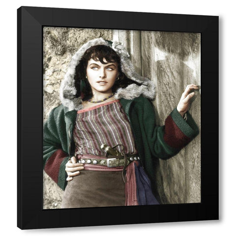 Paulette Goddard  - North West Mounted Police Black Modern Wood Framed Art Print with Double Matting by Hollywood Photo Archive