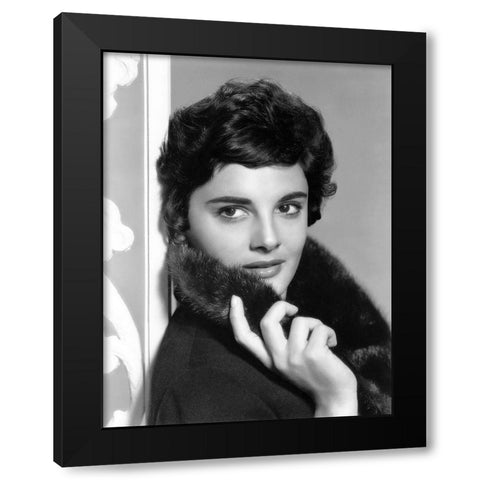 Rossana Podesta Black Modern Wood Framed Art Print with Double Matting by Hollywood Photo Archive