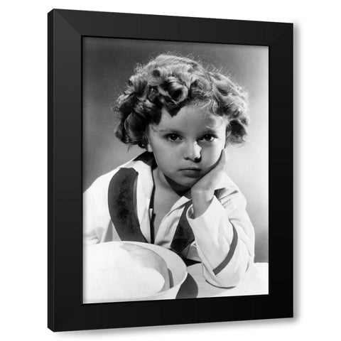 Shirley Temple - Captain January Black Modern Wood Framed Art Print by Hollywood Photo Archive
