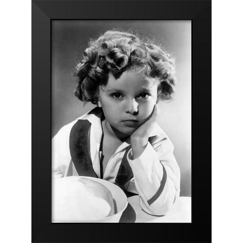 Shirley Temple - Captain January Black Modern Wood Framed Art Print by Hollywood Photo Archive