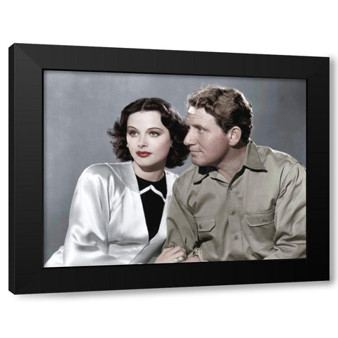 Spencer Tracy with Hedy Lamarr - Boom Town Black Modern Wood Framed Art Print with Double Matting by Hollywood Photo Archive