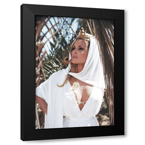 Ursula Andress - SHE Black Modern Wood Framed Art Print by Hollywood Photo Archive
