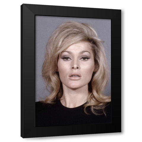 Ursula Andress Black Modern Wood Framed Art Print by Hollywood Photo Archive