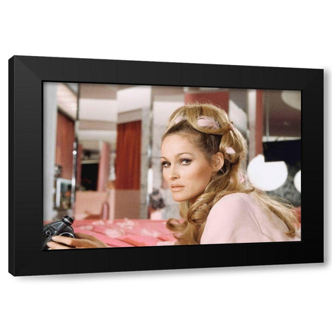 Ursula Andress- Casino Royale Black Modern Wood Framed Art Print by Hollywood Photo Archive