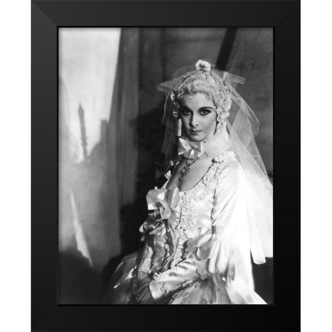 Vivian Leigh Black Modern Wood Framed Art Print by Hollywood Photo Archive