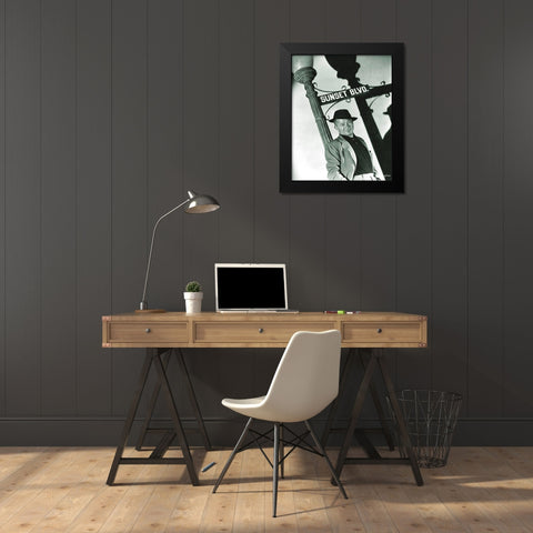 Billy Wilder Director - Sunset Boulevard Black Modern Wood Framed Art Print by Hollywood Photo Archive