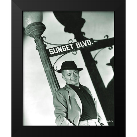 Billy Wilder Director - Sunset Boulevard Black Modern Wood Framed Art Print by Hollywood Photo Archive