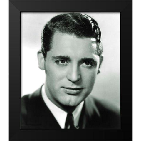 Cary Grant, 1934 Black Modern Wood Framed Art Print by Hollywood Photo Archive