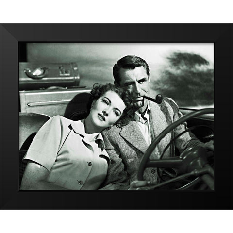 Cary Grant - Crisis Black Modern Wood Framed Art Print by Hollywood Photo Archive