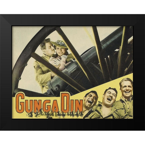 Cary Grant - Gunga Din Black Modern Wood Framed Art Print by Hollywood Photo Archive