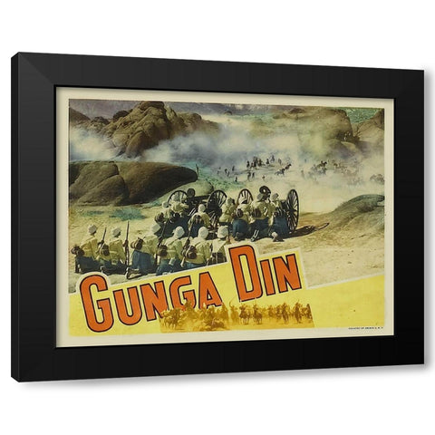 Cary Grant - Gunga Din Black Modern Wood Framed Art Print by Hollywood Photo Archive