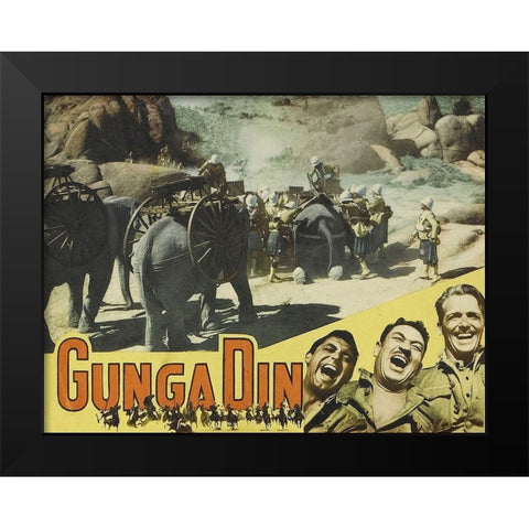 Cary Grant - Gunga Din Black Modern Wood Framed Art Print by Hollywood Photo Archive