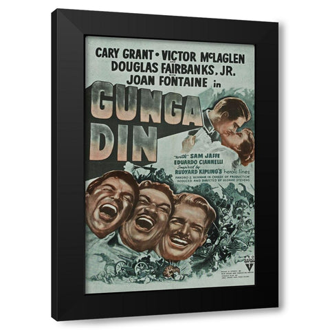 Cary Grant - Gunga Din Black Modern Wood Framed Art Print with Double Matting by Hollywood Photo Archive