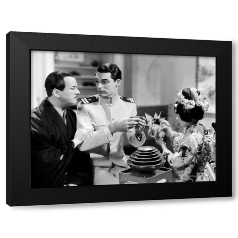 Cary Grant - Madame Butterfly Black Modern Wood Framed Art Print by Hollywood Photo Archive