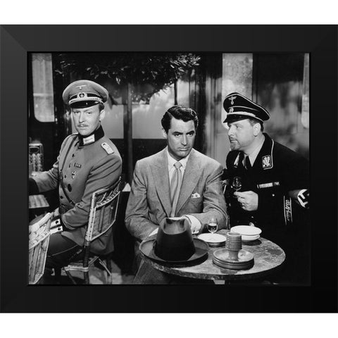 Cary Grant - Once Upon A Honeymoon Black Modern Wood Framed Art Print by Hollywood Photo Archive