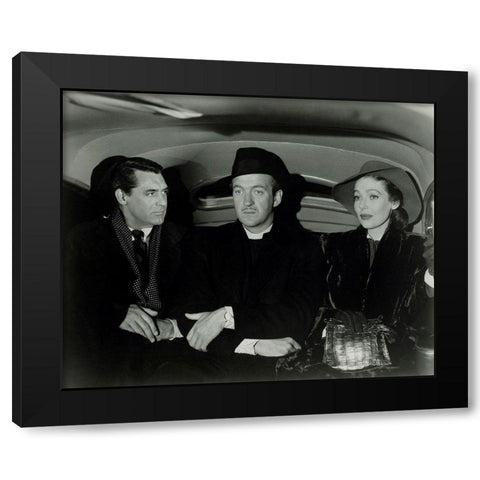 Cary Grant - The Bishops Wife Black Modern Wood Framed Art Print by Hollywood Photo Archive