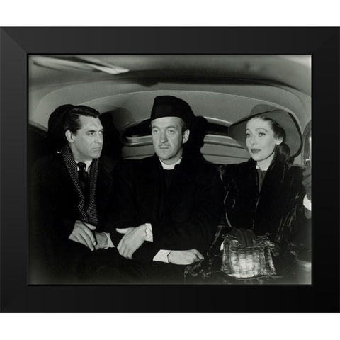 Cary Grant - The Bishops Wife Black Modern Wood Framed Art Print by Hollywood Photo Archive