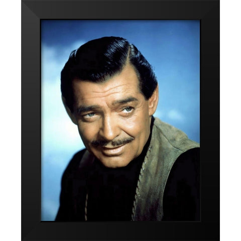 Clark Gable - The Tall Men Black Modern Wood Framed Art Print by Hollywood Photo Archive