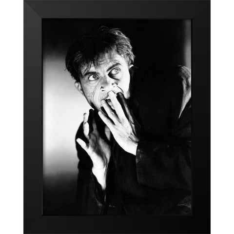 Dwight Frye - Frankenstein Black Modern Wood Framed Art Print by Hollywood Photo Archive