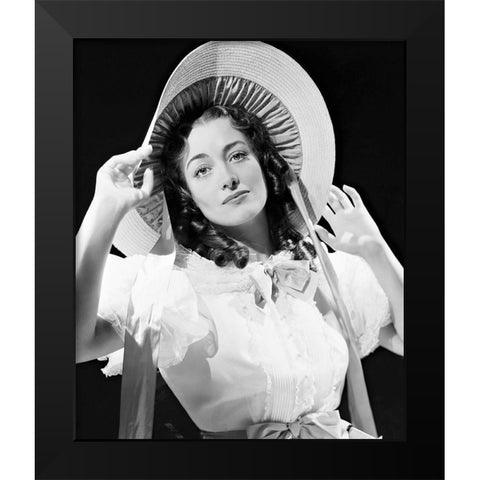 Joan Crawford Black Modern Wood Framed Art Print by Hollywood Photo Archive