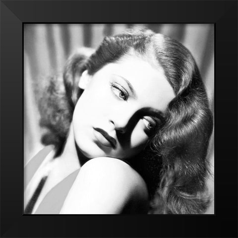 Lana Turner Black Modern Wood Framed Art Print by Hollywood Photo Archive