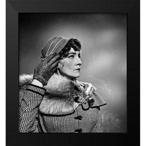 Marlene Dietrich Black Modern Wood Framed Art Print by Hollywood Photo Archive