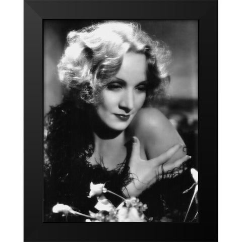 Marlene Dietrich - Shanghai Express Black Modern Wood Framed Art Print by Hollywood Photo Archive