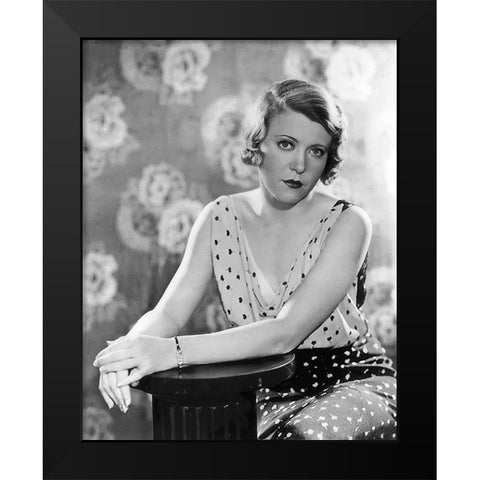 Ruth Chatterton - Frisco Jenny Black Modern Wood Framed Art Print by Hollywood Photo Archive