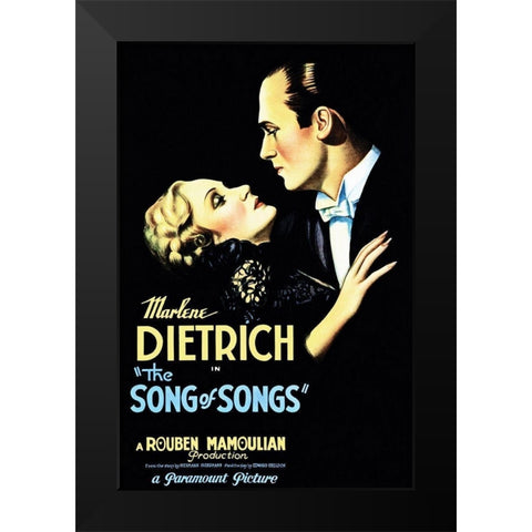 Song of Songs Black Modern Wood Framed Art Print by Hollywood Photo Archive