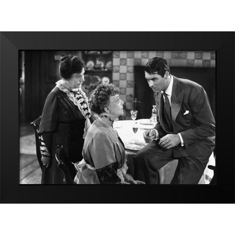 Cary Grant - Arsenic and Old Lace Black Modern Wood Framed Art Print by Hollywood Photo Archive