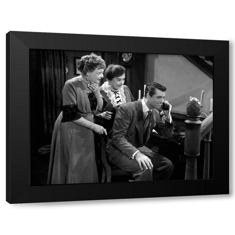 Cary Grant - Arsenic and Old Lace Black Modern Wood Framed Art Print by Hollywood Photo Archive