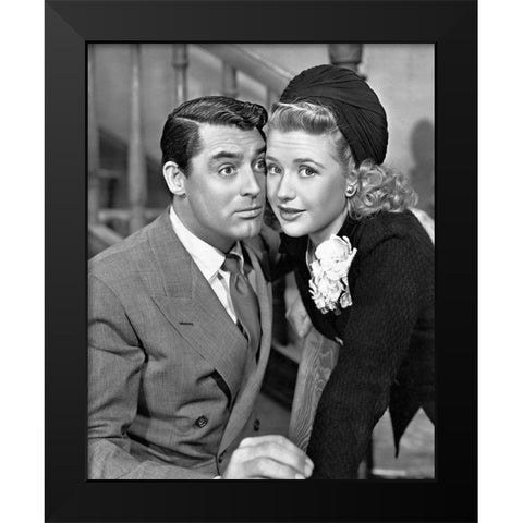 Cary Grant - Arsenic and Old Lace Black Modern Wood Framed Art Print by Hollywood Photo Archive