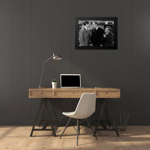 Cary Grant - Arsenic and Old Lace Black Modern Wood Framed Art Print by Hollywood Photo Archive