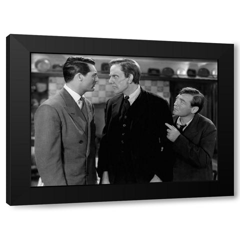 Cary Grant - Arsenic and Old Lace Black Modern Wood Framed Art Print by Hollywood Photo Archive