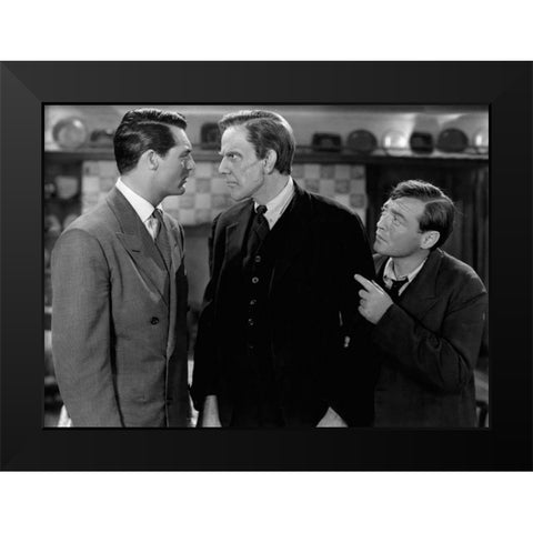Cary Grant - Arsenic and Old Lace Black Modern Wood Framed Art Print by Hollywood Photo Archive