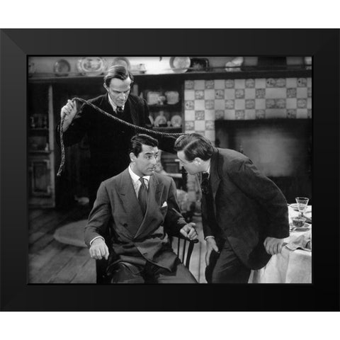 Cary Grant - Arsenic and Old Lace Black Modern Wood Framed Art Print by Hollywood Photo Archive