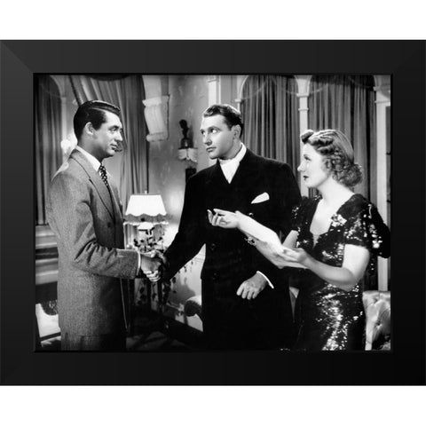 Cary Grant Black Modern Wood Framed Art Print by Hollywood Photo Archive