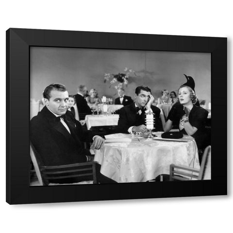 Cary Grant Black Modern Wood Framed Art Print by Hollywood Photo Archive