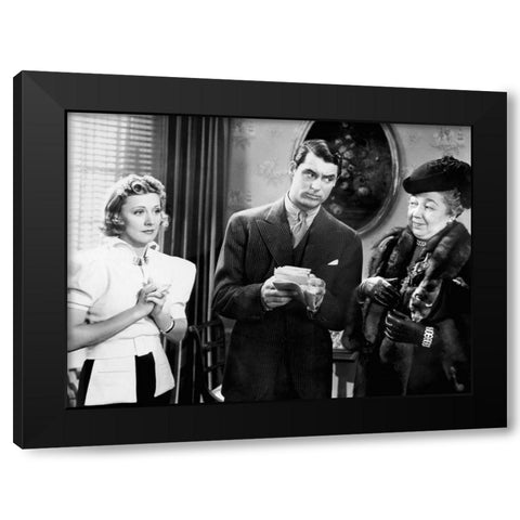 Cary Grant Black Modern Wood Framed Art Print by Hollywood Photo Archive
