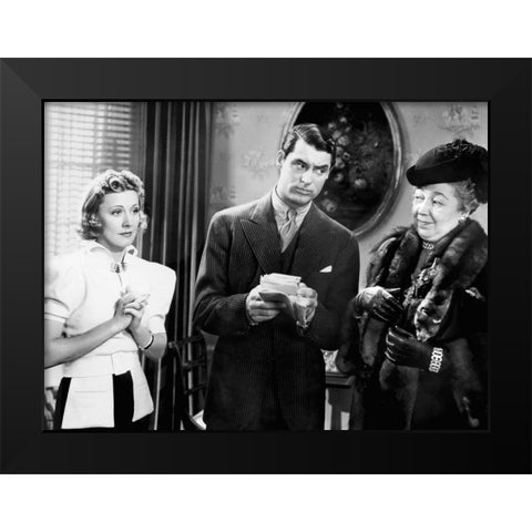 Cary Grant Black Modern Wood Framed Art Print by Hollywood Photo Archive