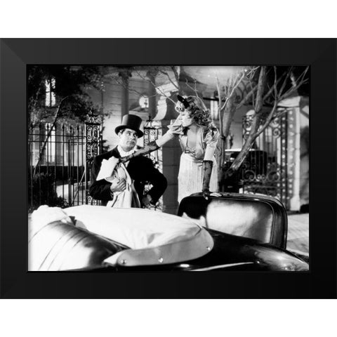 Cary Grant Black Modern Wood Framed Art Print by Hollywood Photo Archive