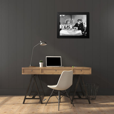Cary Grant Black Modern Wood Framed Art Print by Hollywood Photo Archive