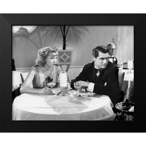 Cary Grant Black Modern Wood Framed Art Print by Hollywood Photo Archive
