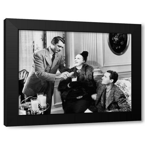 Cary Grant Black Modern Wood Framed Art Print with Double Matting by Hollywood Photo Archive