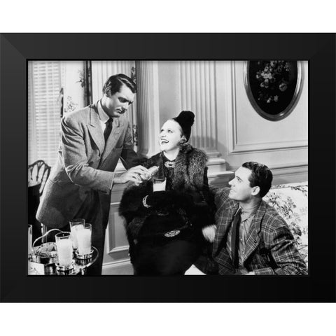 Cary Grant Black Modern Wood Framed Art Print by Hollywood Photo Archive