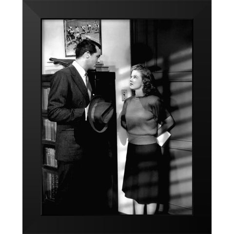 Cary Grant - The Bachelor and the Bobby-Soxer Black Modern Wood Framed Art Print by Hollywood Photo Archive