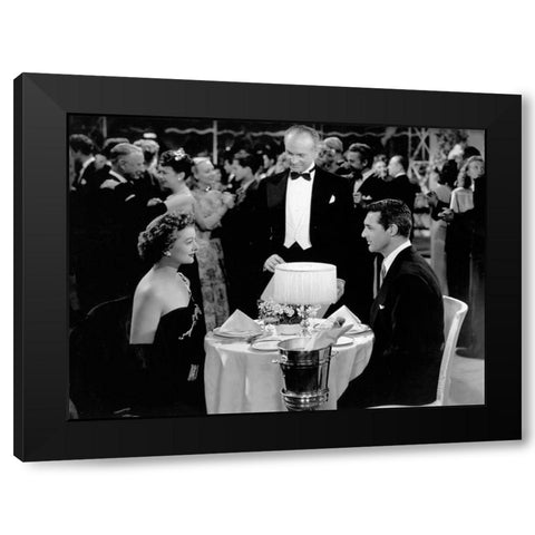 Cary Grant Black Modern Wood Framed Art Print by Hollywood Photo Archive